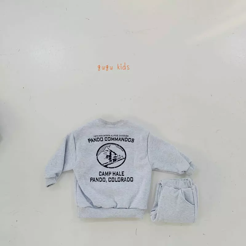 Gugu Kids - Korean Children Fashion - #toddlerclothing - Skii Panda Top Bottom Set - 5