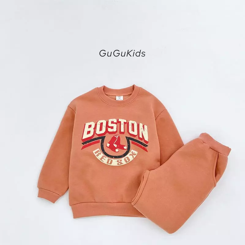 Gugu Kids - Korean Children Fashion - #toddlerclothing - Boston Top Bottom Set - 2
