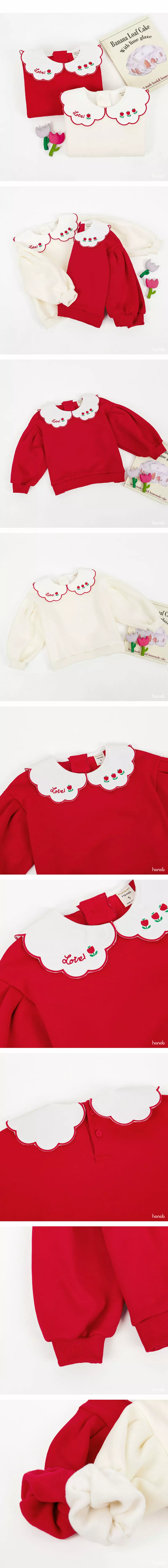 Hanab - Korean Children Fashion - #discoveringself - Tulip Collar Sweatshirt - 3