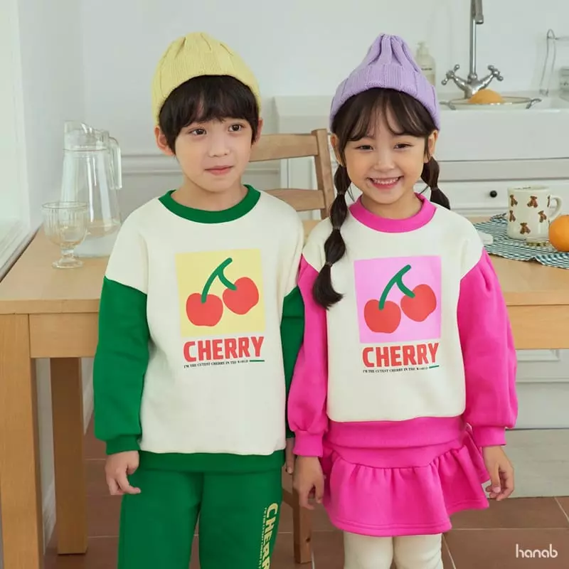Hanab - Korean Children Fashion - #fashionkids - Square Cherry Set - 5