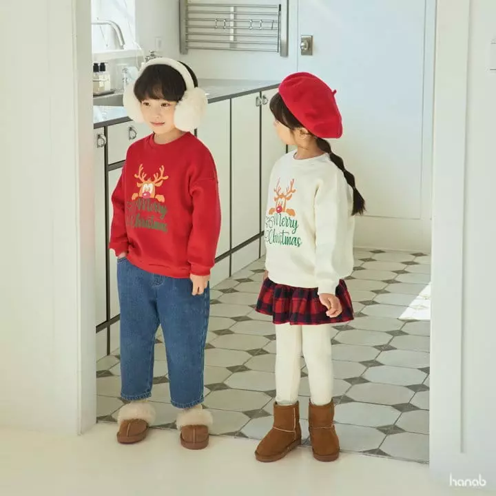 Hanab - Korean Children Fashion - #kidsstore - Rudolf Sweatshirt
