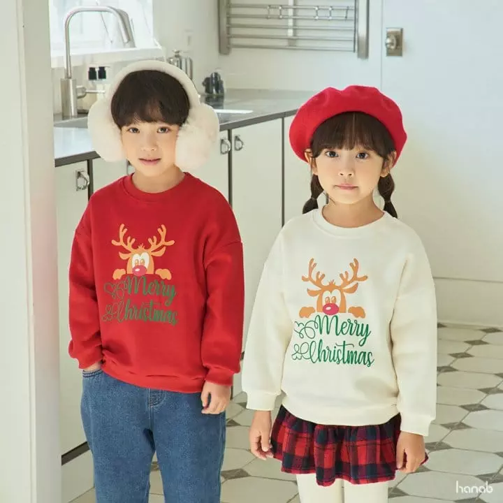 Hanab - Korean Children Fashion - #Kfashion4kids - Rudolf Sweatshirt - 4