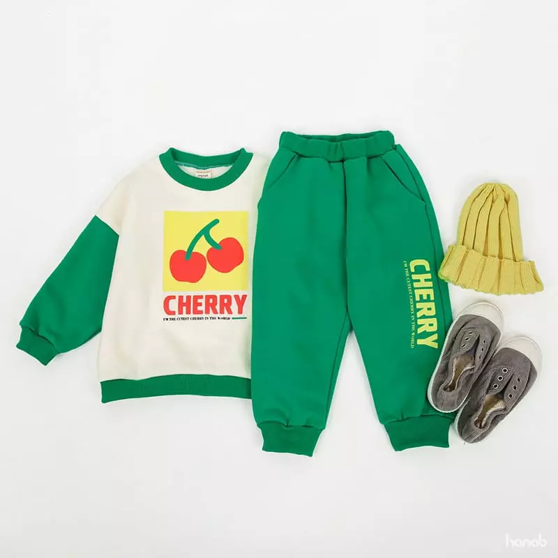 Hanab - Korean Children Fashion - #magicofchildhood - Square Cherry Set - 11