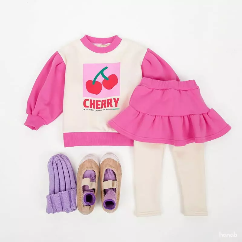 Hanab - Korean Children Fashion - #minifashionista - Square Cherry Set - 12
