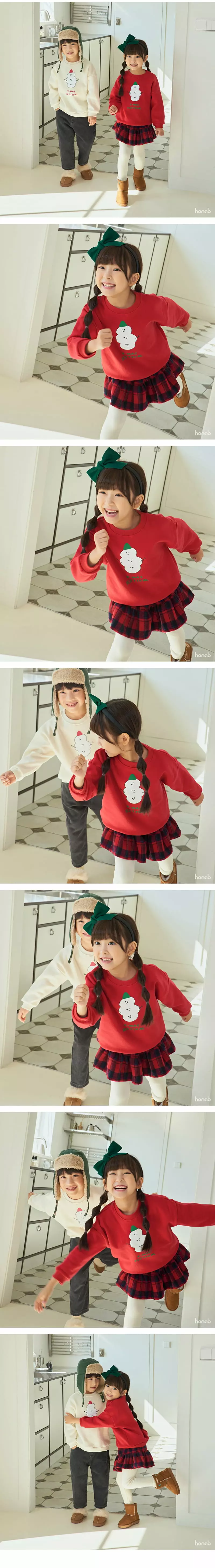 Hanab - Korean Children Fashion - #stylishchildhood - Snow Man Sweatshirt - 2