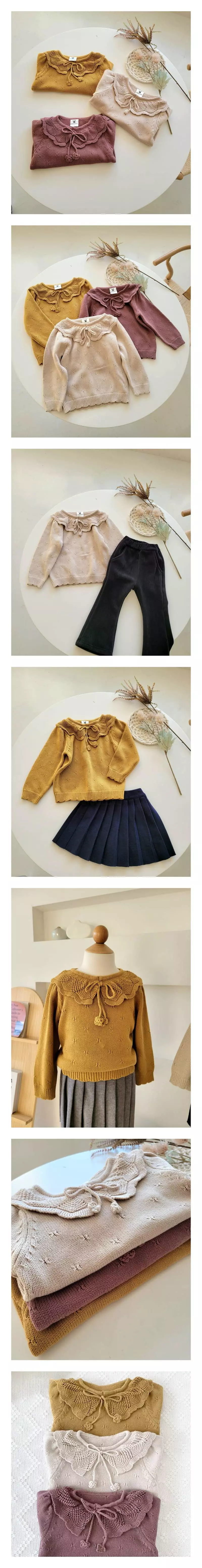 Hanacoco - Korean Children Fashion - #minifashionista - Cape Knit Tee