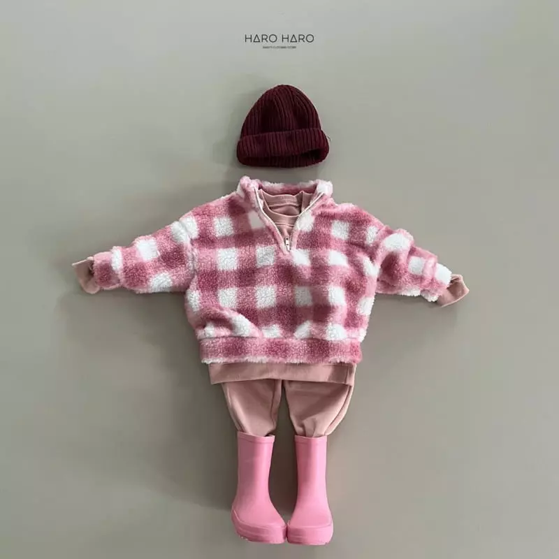 Haro Haro - Korean Children Fashion - #Kfashion4kids - Warm Knee Check Anorak - 8