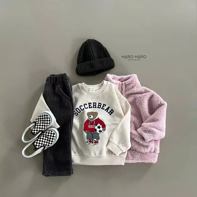Haro Haro - Korean Children Fashion - #childofig - Soccer Bear Sweatshirt - 5