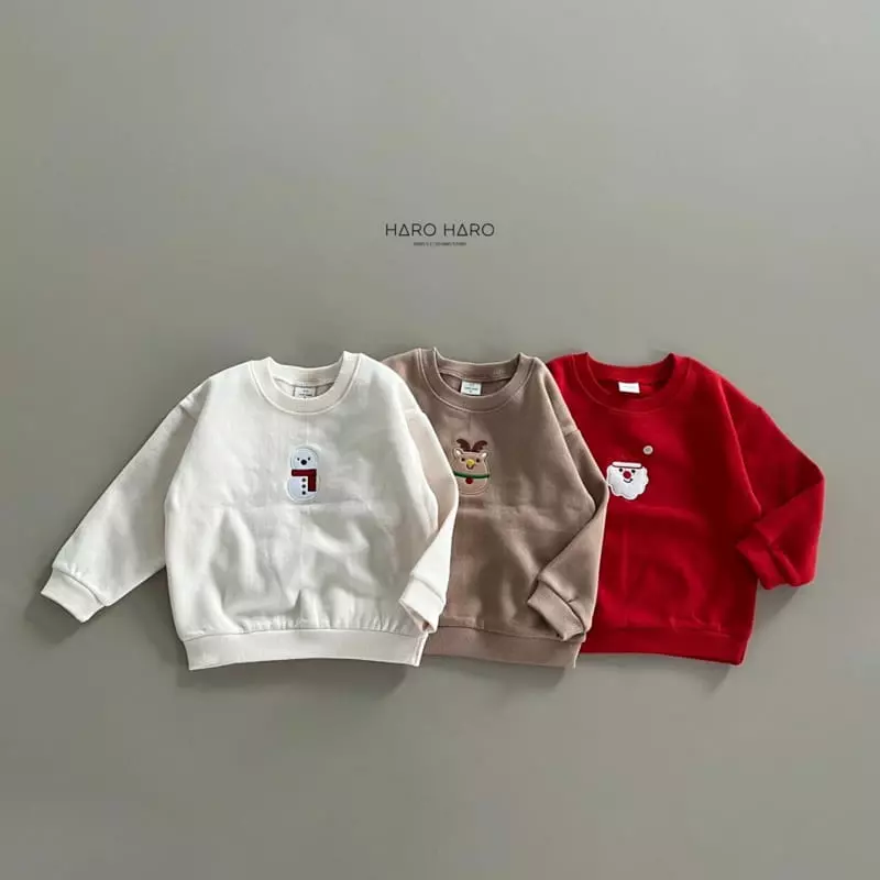Haro Haro - Korean Children Fashion - #stylishchildhood - Merry Embrodiery Sweatshirt - 4