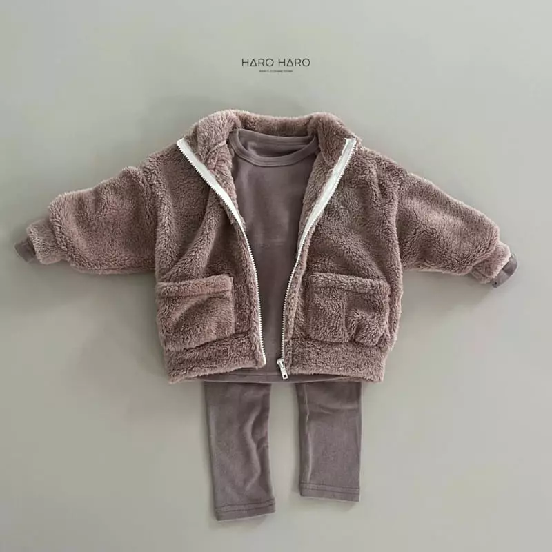 Haro Haro - Korean Children Fashion - #childofig - Lanvan Fleece Easywear - 11