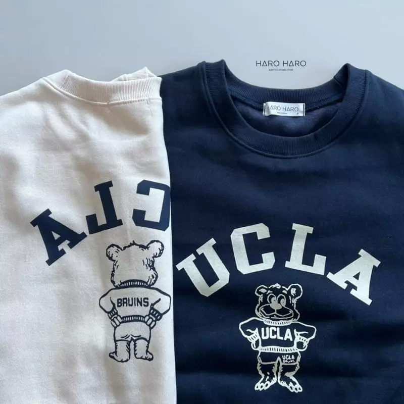 Haro Haro - Korean Children Fashion - #childrensboutique - Front Back Bear Fleece Top Bottom Set - 11