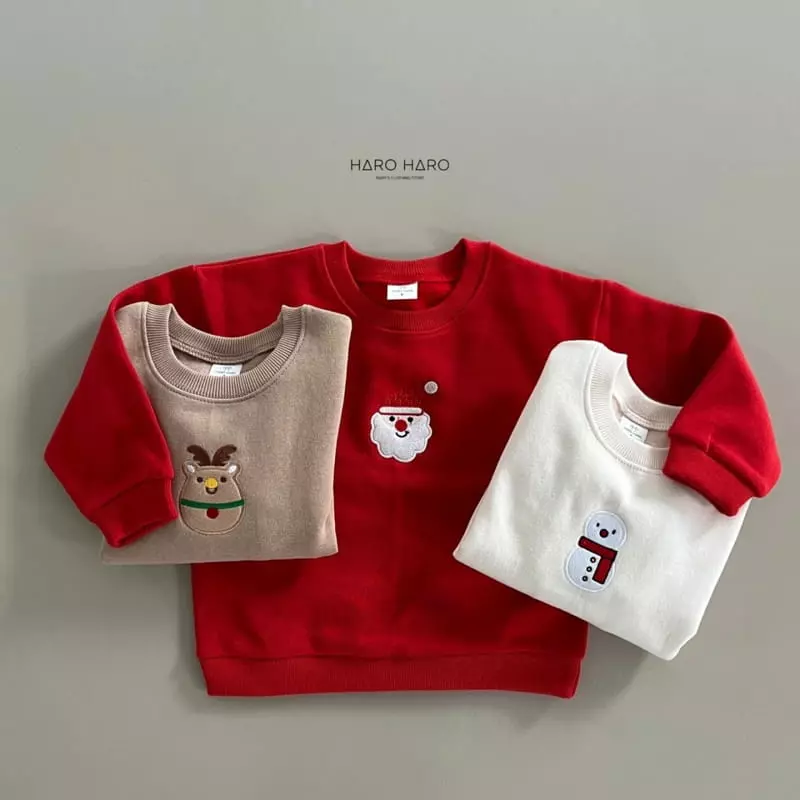 Haro Haro - Korean Children Fashion - #childrensboutique - Merry Embrodiery Sweatshirt - 5