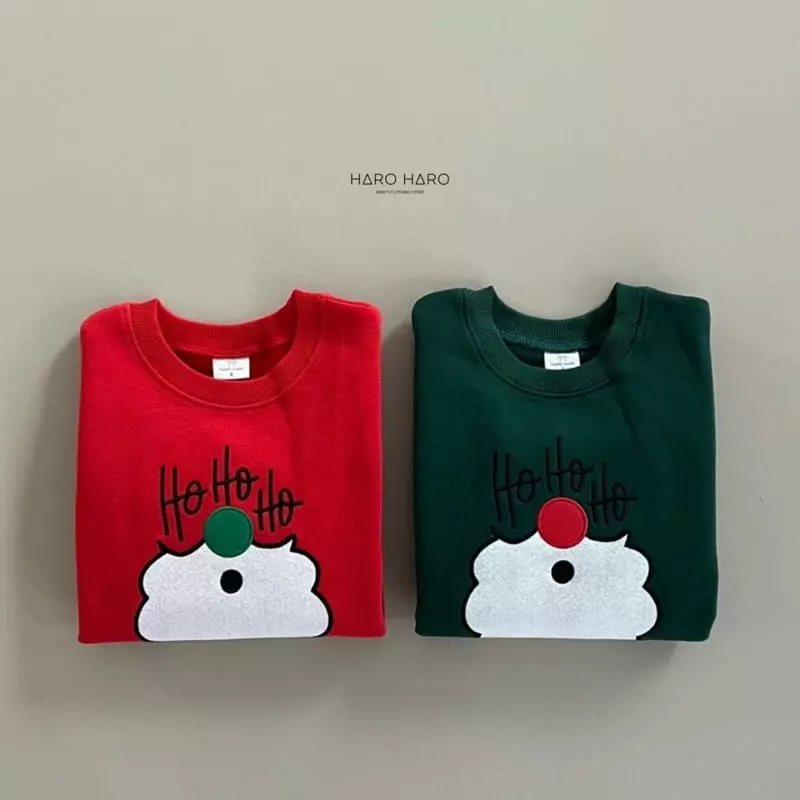 Haro Haro - Korean Children Fashion - #childrensboutique - Hoho Santa Fleece Sweatshirt - 3