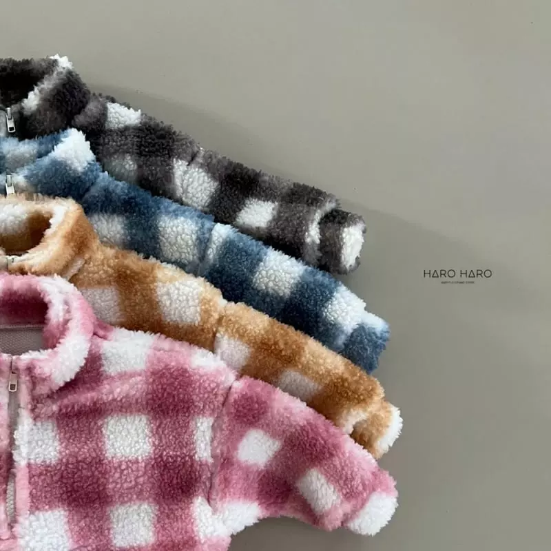 Haro Haro - Korean Children Fashion - #childrensboutique - Warm Knee Check Anorak