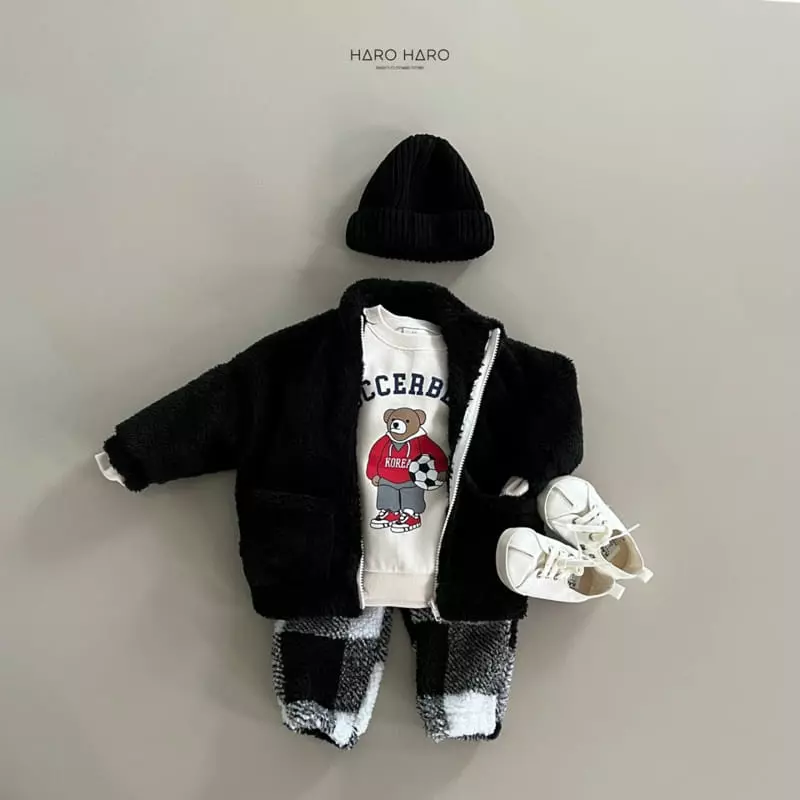 Haro Haro - Korean Children Fashion - #designkidswear - Soccer Bear Sweatshirt - 7
