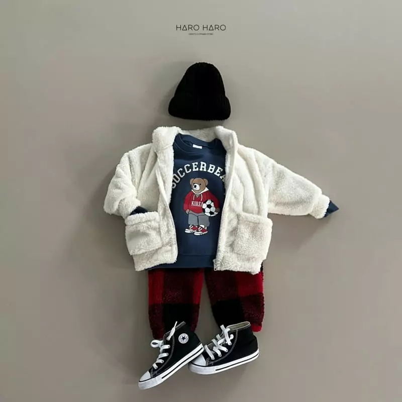 Haro Haro - Korean Children Fashion - #discoveringself - Soccer Bear Sweatshirt - 8