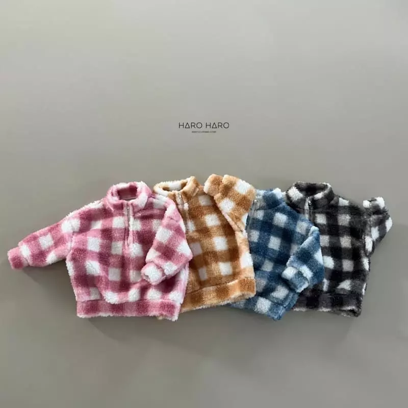 Haro Haro - Korean Children Fashion - #discoveringself - Warm Knee Check Anorak - 3
