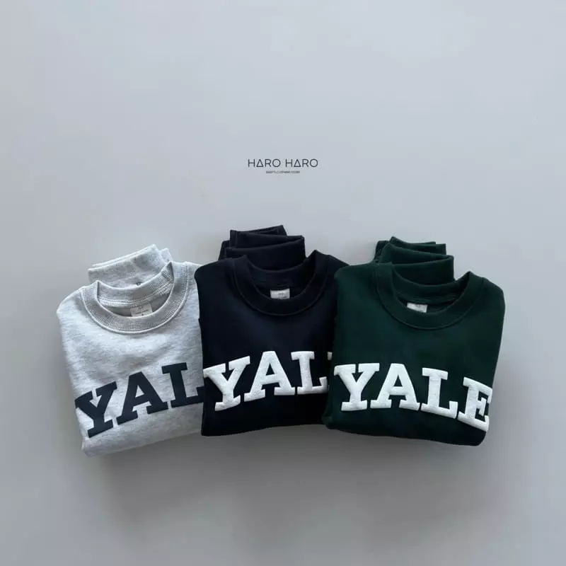 Haro Haro - Korean Children Fashion - #kidsstore - Yale Fleece Top Bottom Set