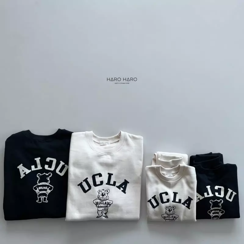 Haro Haro - Korean Children Fashion - #kidzfashiontrend - Front Back Bear Fleece Top Bottom Set