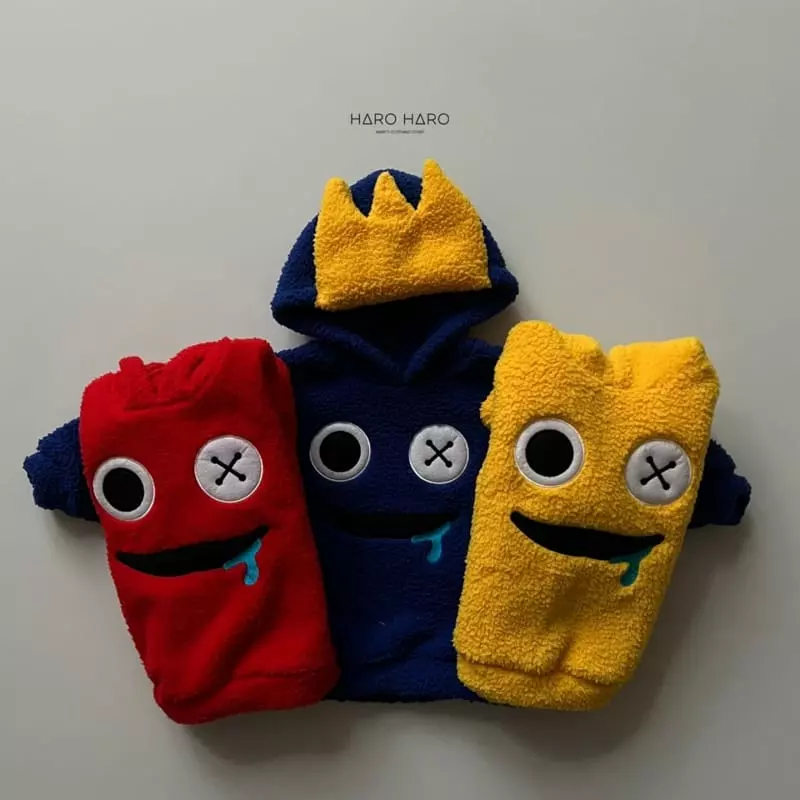 Haro Haro - Korean Children Fashion - #littlefashionista - Rainbow Hoody Tee - 5