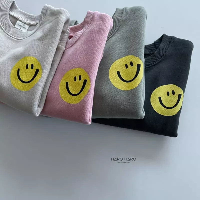 Haro Haro - Korean Children Fashion - #magicofchildhood - Smile Fleece Top Bottom Set