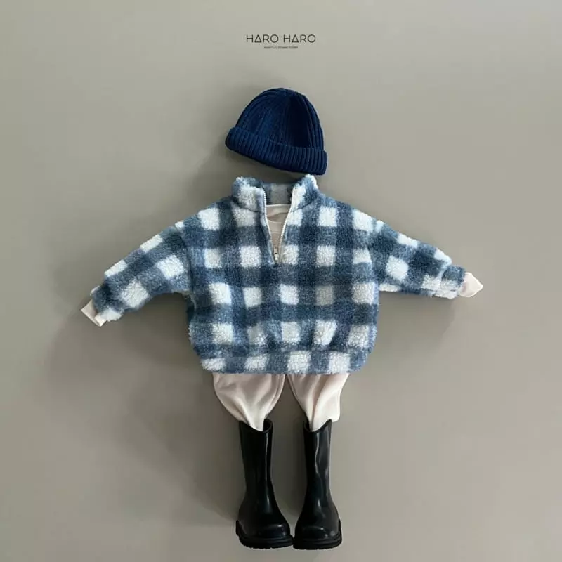 Haro Haro - Korean Children Fashion - #magicofchildhood - Warm Knee Check Anorak - 10