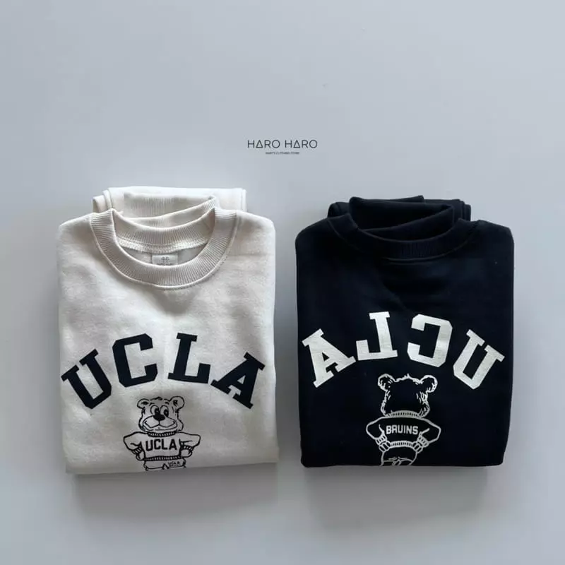 Haro Haro - Korean Children Fashion - #prettylittlegirls - Front Back Bear Fleece Top Bottom Set - 6