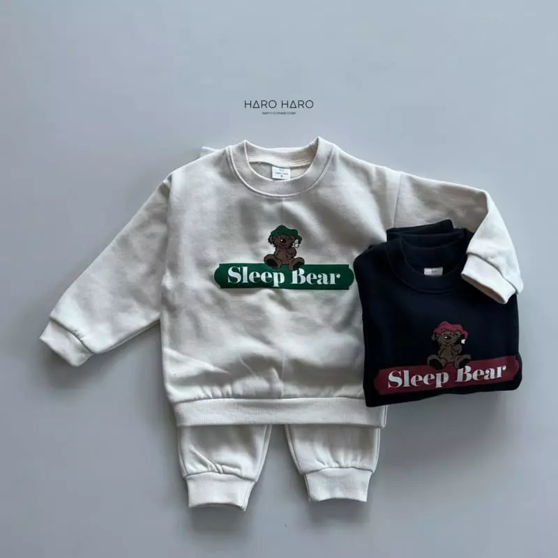 Haro Haro - Korean Children Fashion - #prettylittlegirls - Slip Bear Top Bottom Set - 5