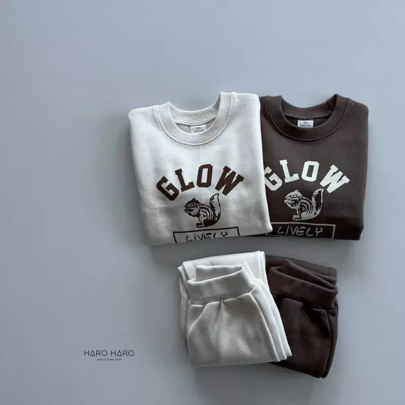 Haro Haro - Korean Children Fashion - #minifashionista - Squirrel Fleece Top Bottom Set - 4
