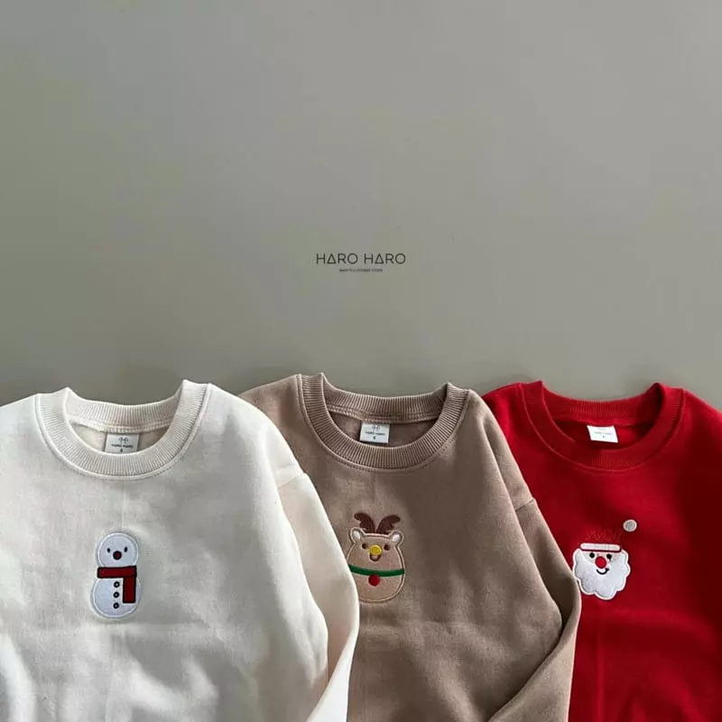Haro Haro - Korean Children Fashion - #stylishchildhood - Merry Embrodiery Sweatshirt - 3