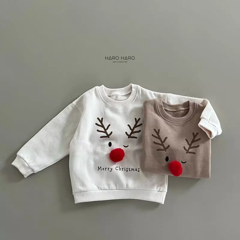Haro Haro - Korean Children Fashion - #stylishchildhood - Big Co Fleece Sweatshirt - 2