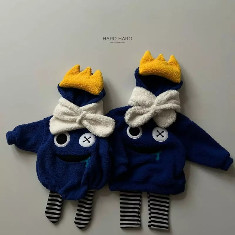 Haro Haro - Korean Children Fashion - #todddlerfashion - Rainbow Hoody Tee - 9