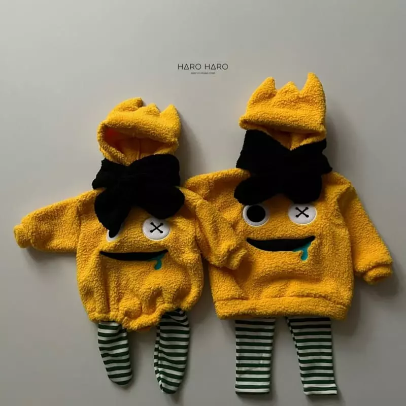 Haro Haro - Korean Children Fashion - #toddlerclothing - Rainbow Hoody Tee - 10