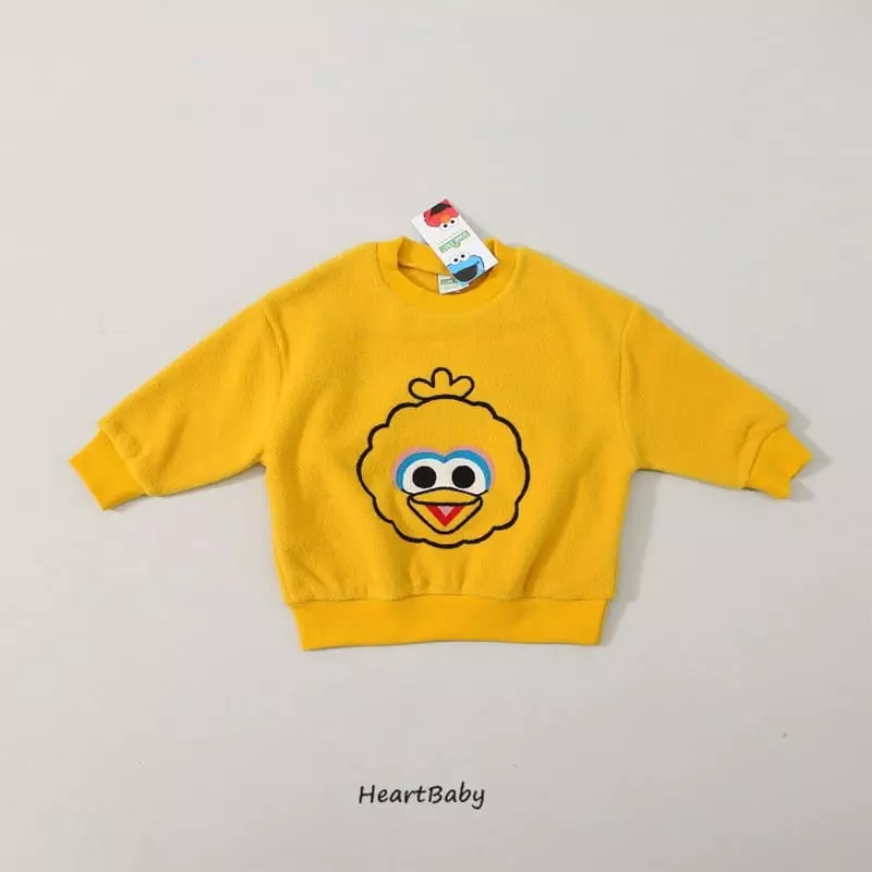 Heart Baby - Korean Children Fashion - #stylishchildhood - Sesami Fleece Sweatshirt - 4