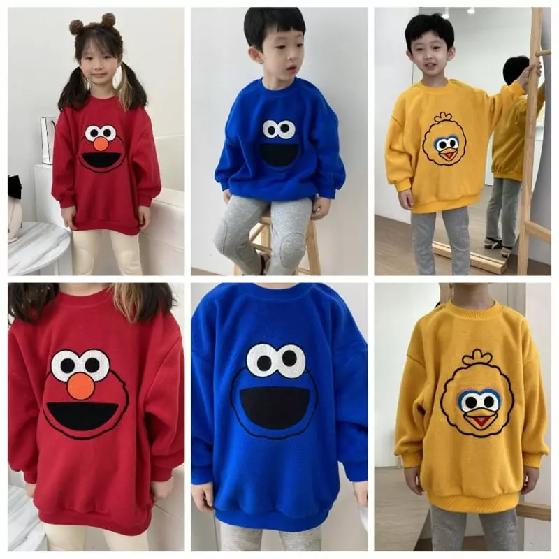 Heart Baby - Korean Children Fashion - #childrensboutique - Sesami Fleece Sweatshirt - 5