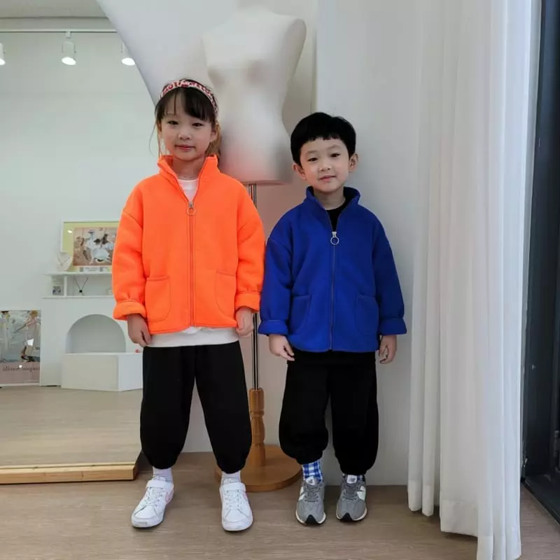 Heart Baby - Korean Children Fashion - #childrensboutique - Fleece Zip-up - 2