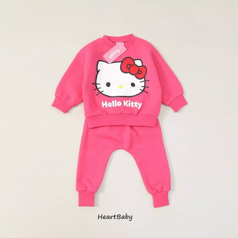 Heart Baby - Korean Children Fashion - #designkidswear - Sanrio Top Bottom Set - 7