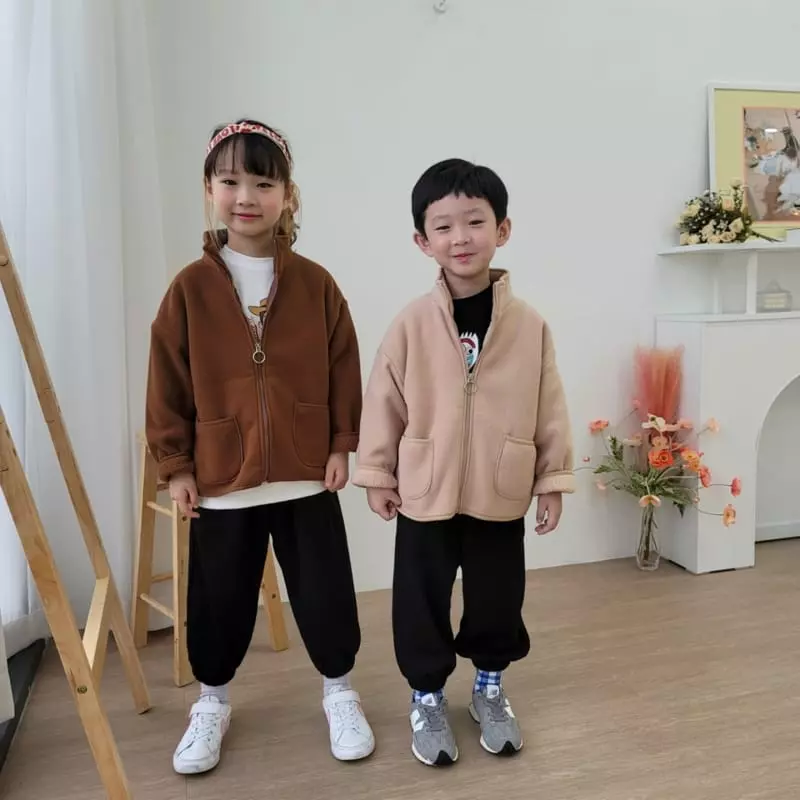 Heart Baby - Korean Children Fashion - #designkidswear - Fleece Zip-up - 3