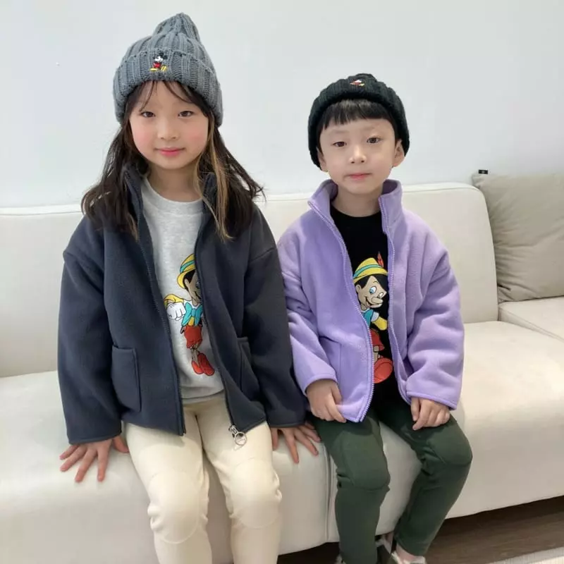 Heart Baby - Korean Children Fashion - #designkidswear - Fleece Zip-up - 4