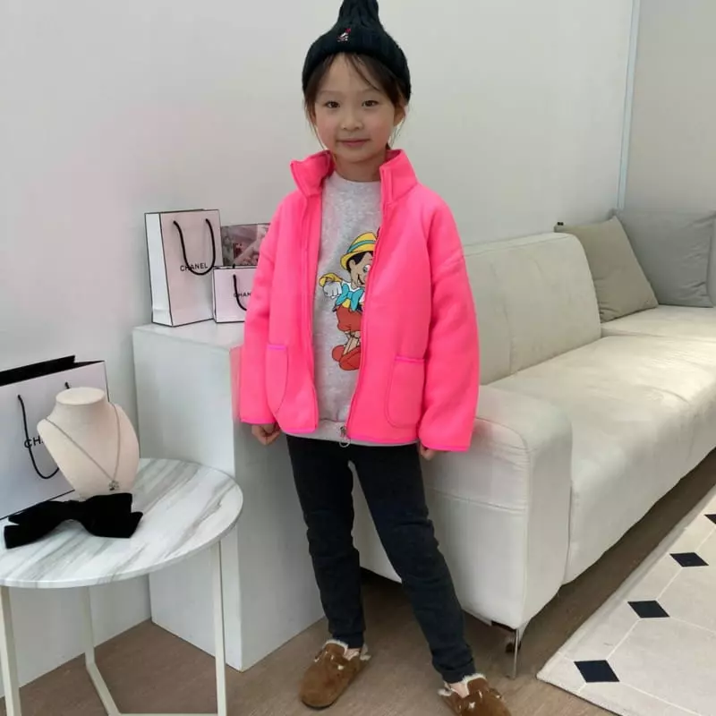 Heart Baby - Korean Children Fashion - #fashionkids - Fleece Zip-up - 5
