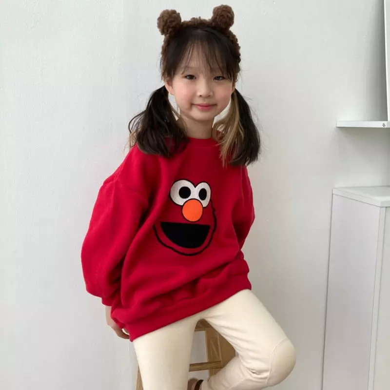 Heart Baby - Korean Children Fashion - #kidsshorts - Sesami Fleece Sweatshirt - 9