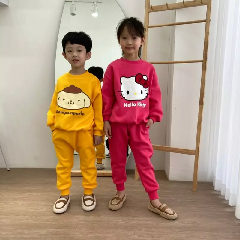 Heart Baby - Korean Children Fashion - #kidsstore - Sanrio Top Bottom Set - 11