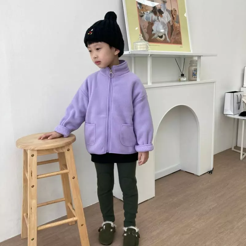 Heart Baby - Korean Children Fashion - #kidsstore - Fleece Zip-up - 7