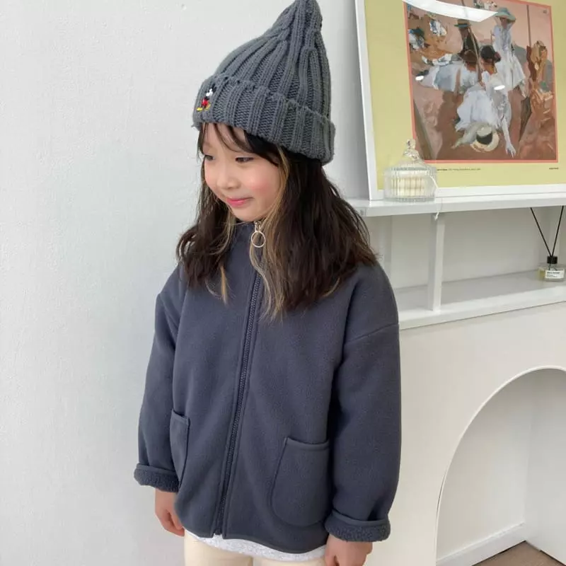 Heart Baby - Korean Children Fashion - #kidzfashiontrend - Fleece Zip-up - 8