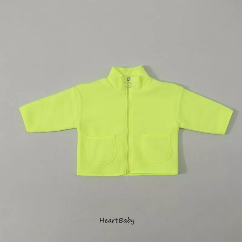 Heart Baby - Korean Children Fashion - #minifashionista - Fleece Zip-up - 12