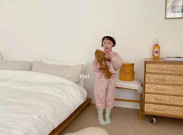 Hei - Korean Children Fashion - #childofig - Stripes Top Bottom Set - 4