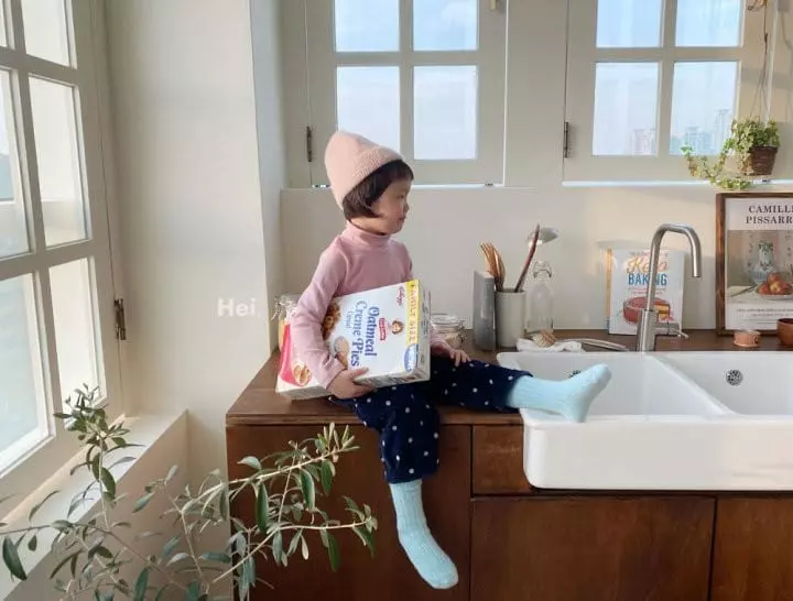 Hei - Korean Children Fashion - #kidsshorts - Turtleneck Tee - 11