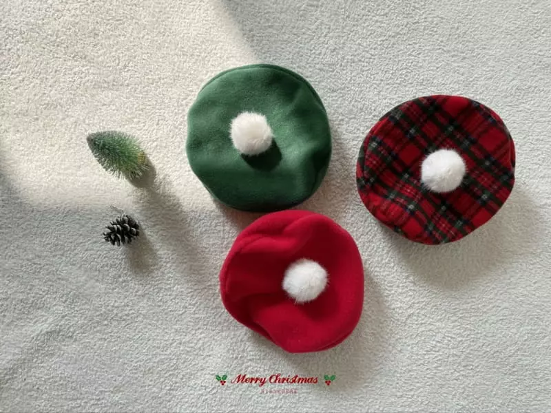 Hi Byebebe - Korean Baby Fashion - #babyboutique - Chiristmas Beret Hat - 7