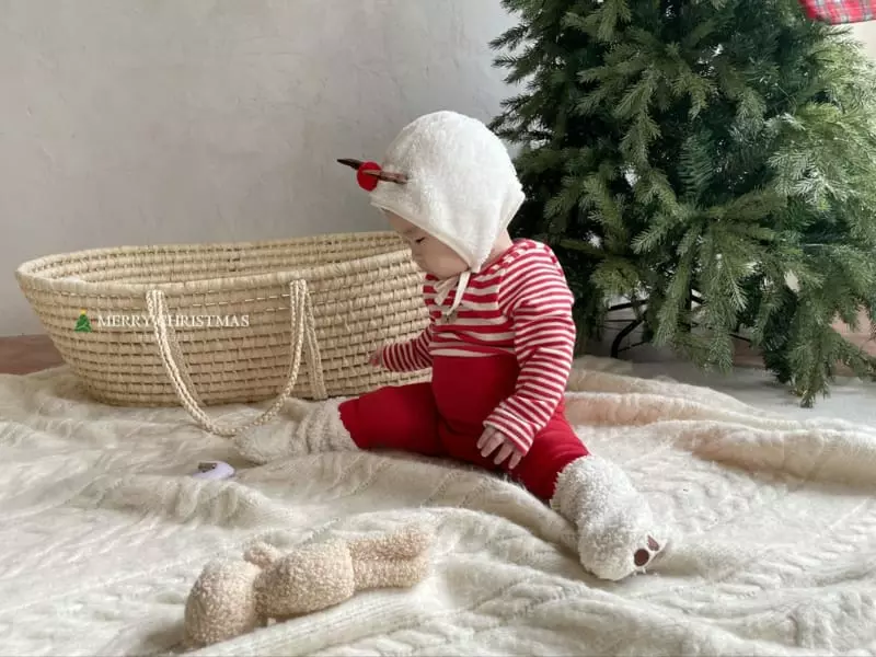Hi Byebebe - Korean Baby Fashion - #babyboutiqueclothing - Chiristmas Rudolf Bonnet - 8