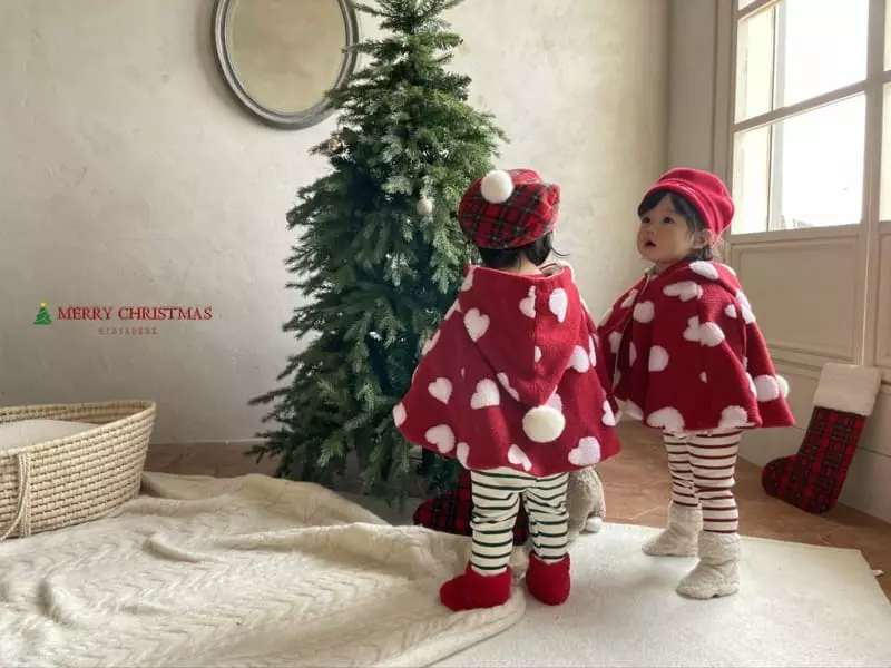 Hi Byebebe - Korean Baby Fashion - #babyboutiqueclothing - Snata Heart Cape - 3